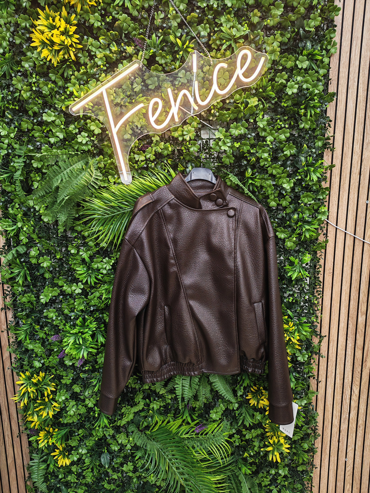 Giacca in Pelle – Jacket Oversize Autunno/Inverno con Zip Asimmetrica