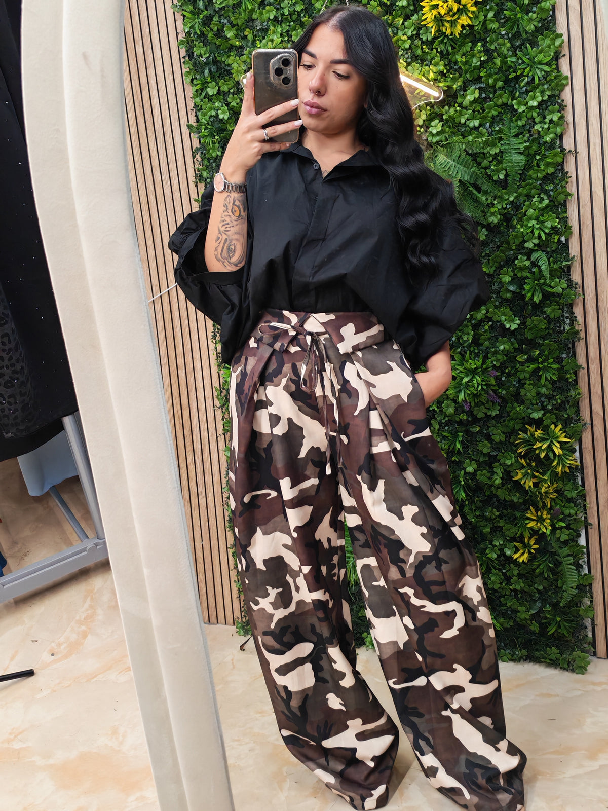 Camicia Street – Camicia Oversize con Maniche a Palloncino