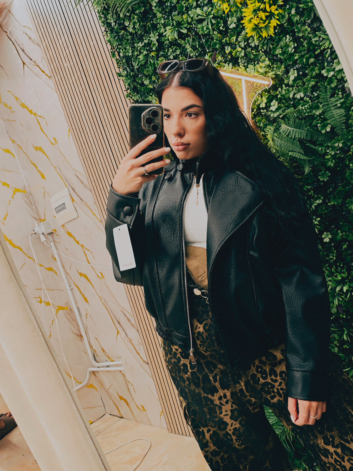 Giacca in Pelle – Jacket Oversize Autunno/Inverno con Zip Asimmetrica