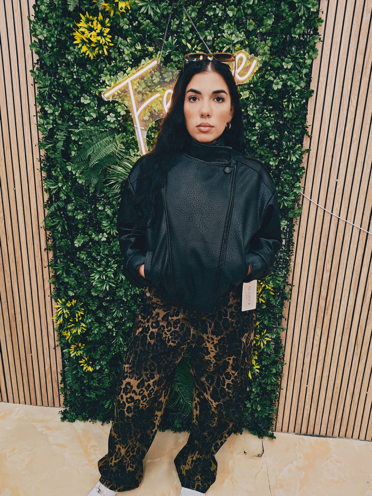 Giacca in Pelle – Jacket Oversize Autunno/Inverno con Zip Asimmetrica